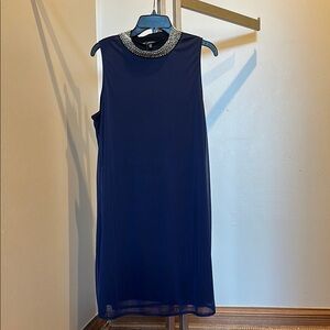 NWT Elegant Blue Sleeveless Dress